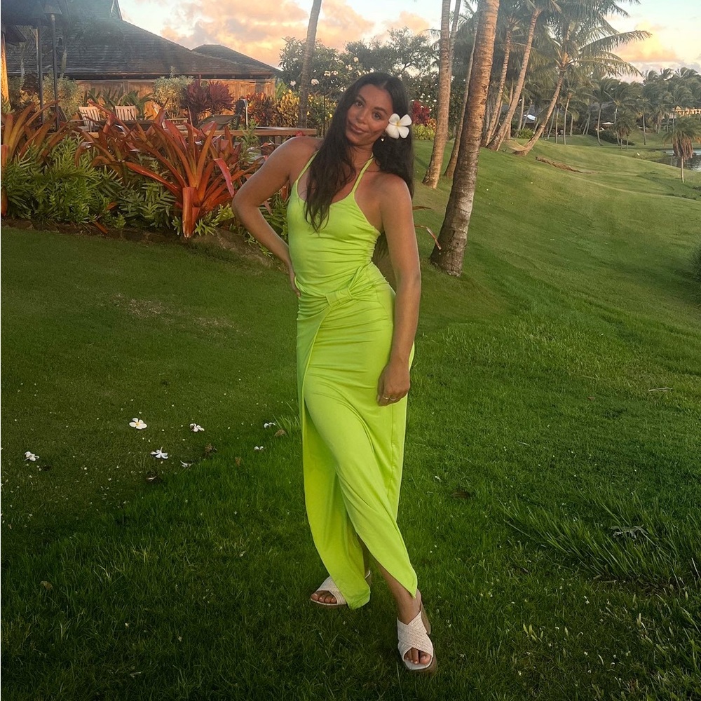 Superdown Size S Brie Maxi Dress in Lime